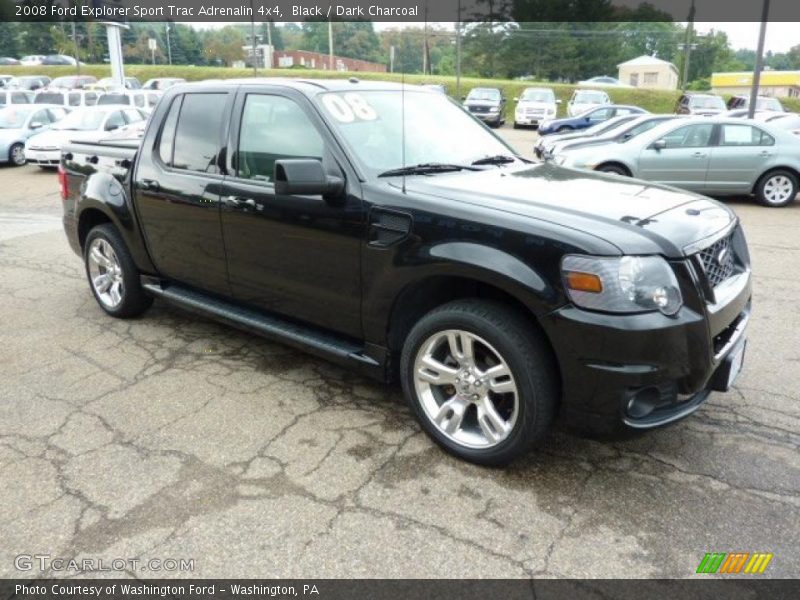 Black / Dark Charcoal 2008 Ford Explorer Sport Trac Adrenalin 4x4