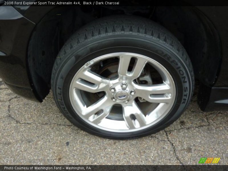 Black / Dark Charcoal 2008 Ford Explorer Sport Trac Adrenalin 4x4
