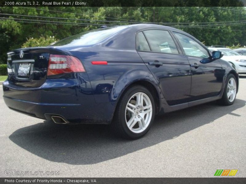 Royal Blue Pearl / Ebony 2008 Acura TL 3.2