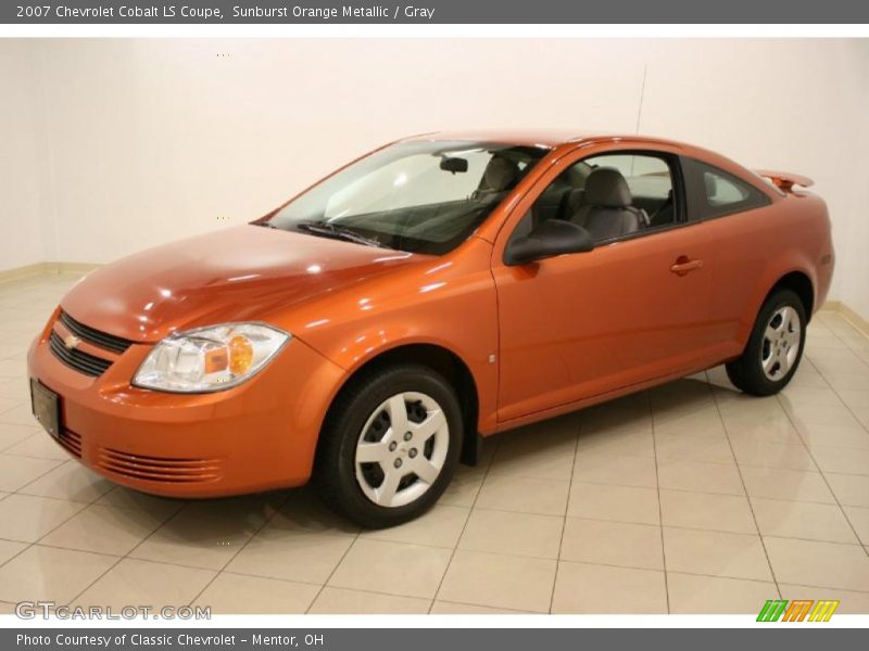 Sunburst Orange Metallic / Gray 2007 Chevrolet Cobalt LS Coupe