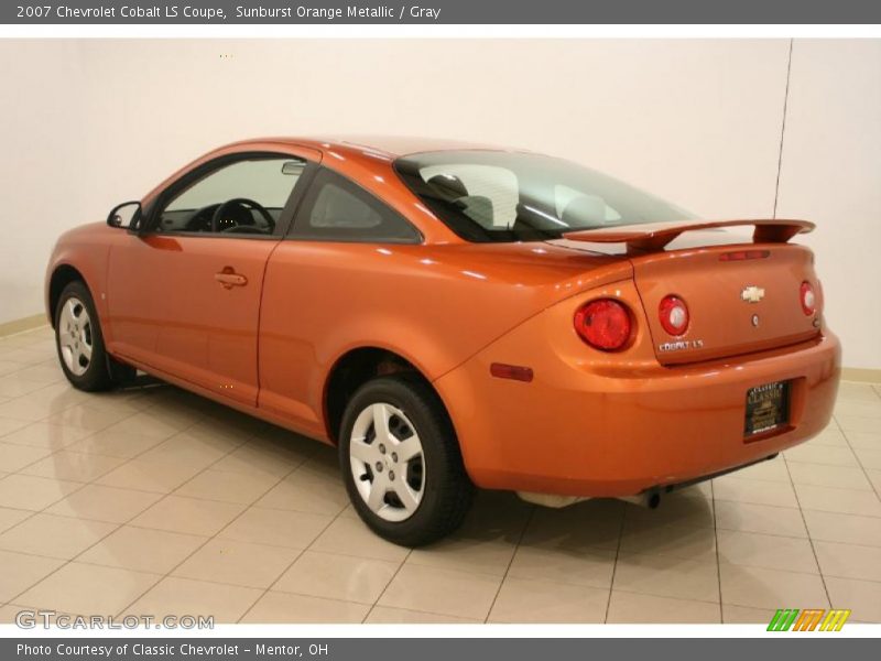 Sunburst Orange Metallic / Gray 2007 Chevrolet Cobalt LS Coupe