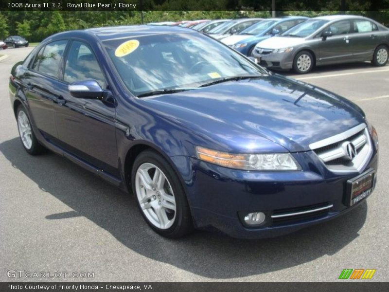 Royal Blue Pearl / Ebony 2008 Acura TL 3.2