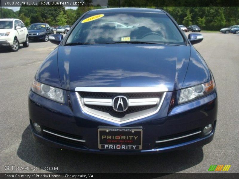 Royal Blue Pearl / Ebony 2008 Acura TL 3.2