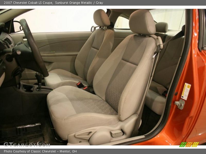 Sunburst Orange Metallic / Gray 2007 Chevrolet Cobalt LS Coupe