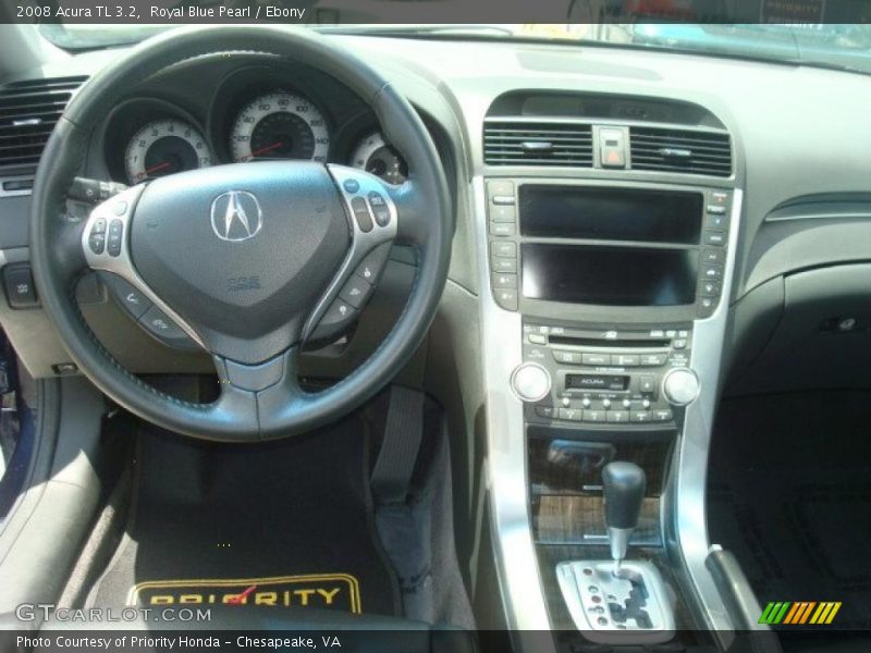 Royal Blue Pearl / Ebony 2008 Acura TL 3.2