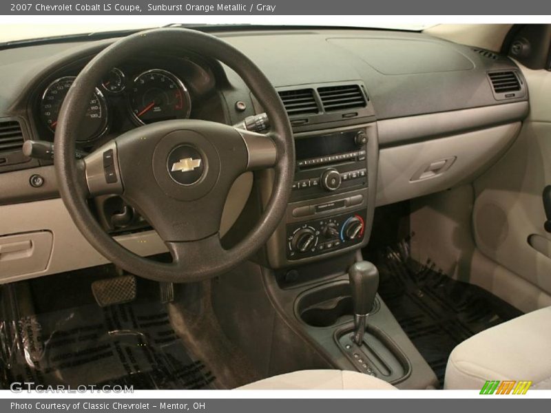 Sunburst Orange Metallic / Gray 2007 Chevrolet Cobalt LS Coupe