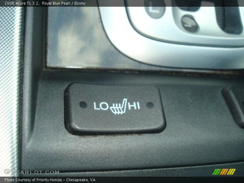 Royal Blue Pearl / Ebony 2008 Acura TL 3.2