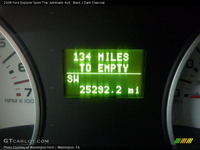 Black / Dark Charcoal 2008 Ford Explorer Sport Trac Adrenalin 4x4