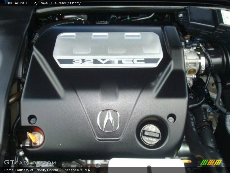 Royal Blue Pearl / Ebony 2008 Acura TL 3.2