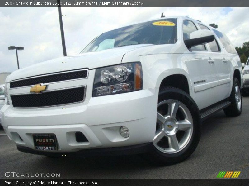 Summit White / Light Cashmere/Ebony 2007 Chevrolet Suburban 1500 LTZ