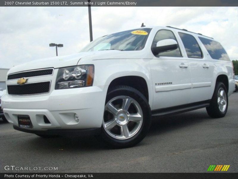 Summit White / Light Cashmere/Ebony 2007 Chevrolet Suburban 1500 LTZ