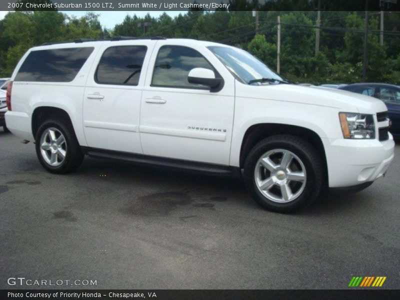 Summit White / Light Cashmere/Ebony 2007 Chevrolet Suburban 1500 LTZ