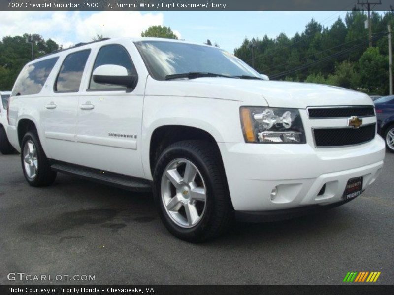 Summit White / Light Cashmere/Ebony 2007 Chevrolet Suburban 1500 LTZ