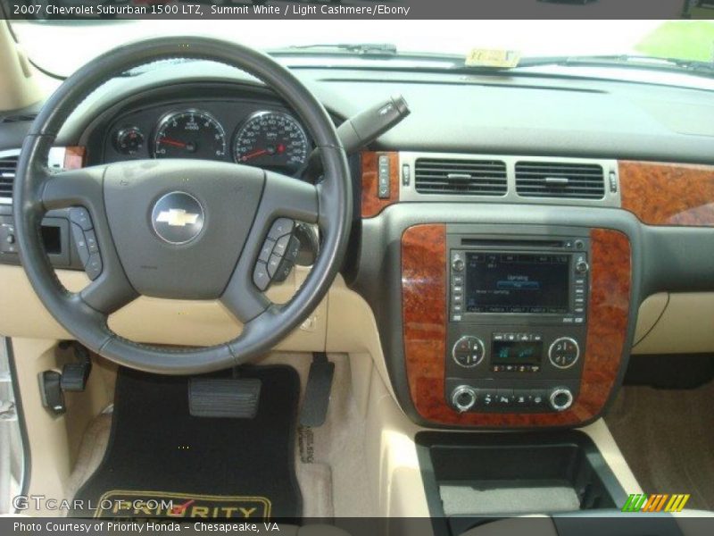 Summit White / Light Cashmere/Ebony 2007 Chevrolet Suburban 1500 LTZ