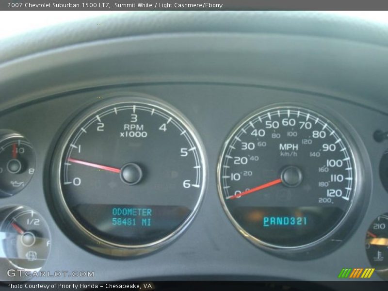 Summit White / Light Cashmere/Ebony 2007 Chevrolet Suburban 1500 LTZ