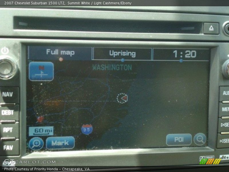 Summit White / Light Cashmere/Ebony 2007 Chevrolet Suburban 1500 LTZ