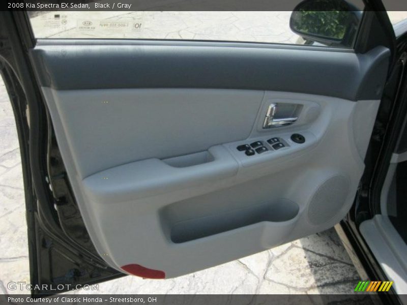 Black / Gray 2008 Kia Spectra EX Sedan