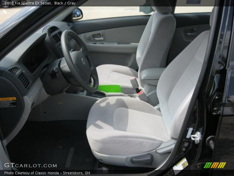 Black / Gray 2008 Kia Spectra EX Sedan