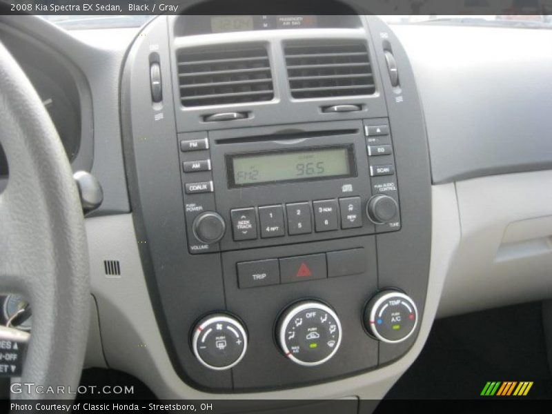 Black / Gray 2008 Kia Spectra EX Sedan