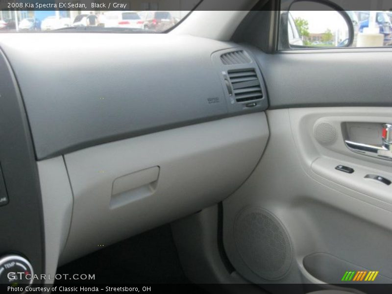 Black / Gray 2008 Kia Spectra EX Sedan