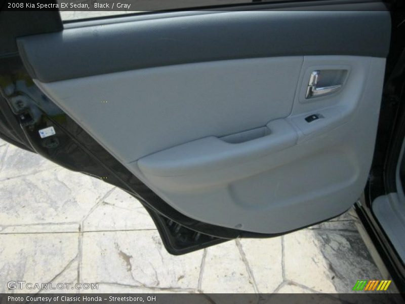 Black / Gray 2008 Kia Spectra EX Sedan