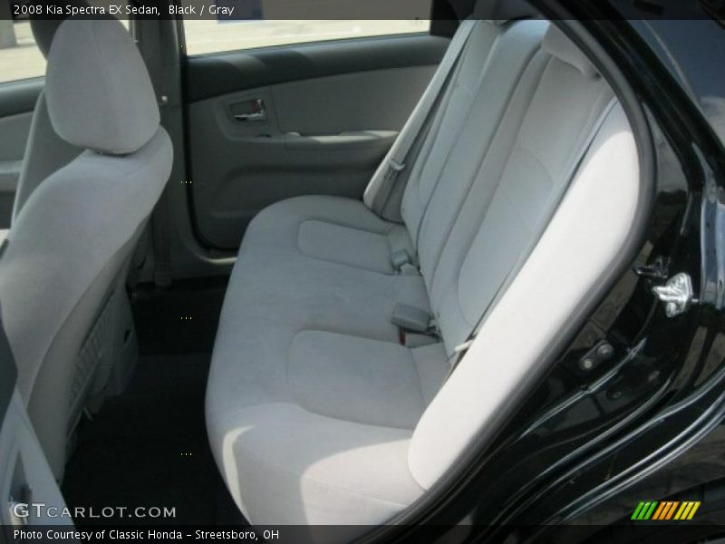 Black / Gray 2008 Kia Spectra EX Sedan