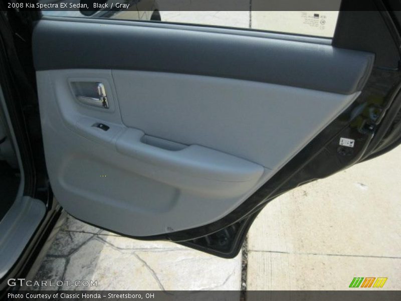 Black / Gray 2008 Kia Spectra EX Sedan