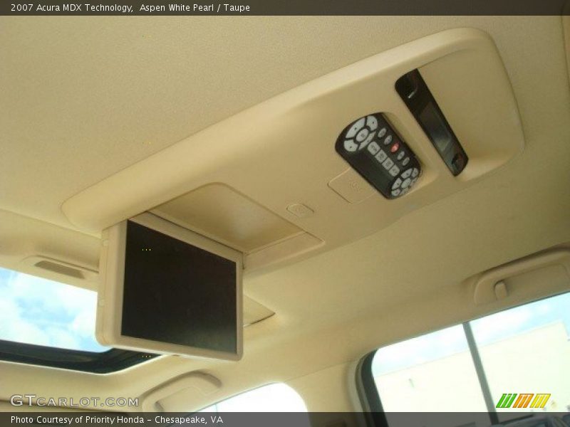 Aspen White Pearl / Taupe 2007 Acura MDX Technology