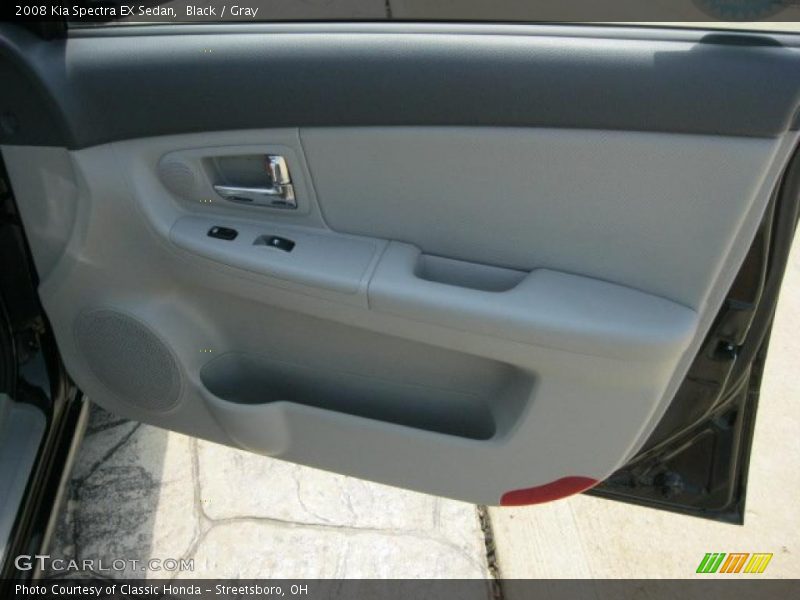 Black / Gray 2008 Kia Spectra EX Sedan