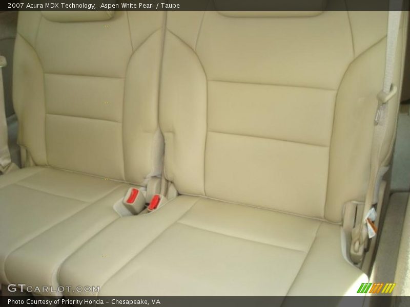 Aspen White Pearl / Taupe 2007 Acura MDX Technology