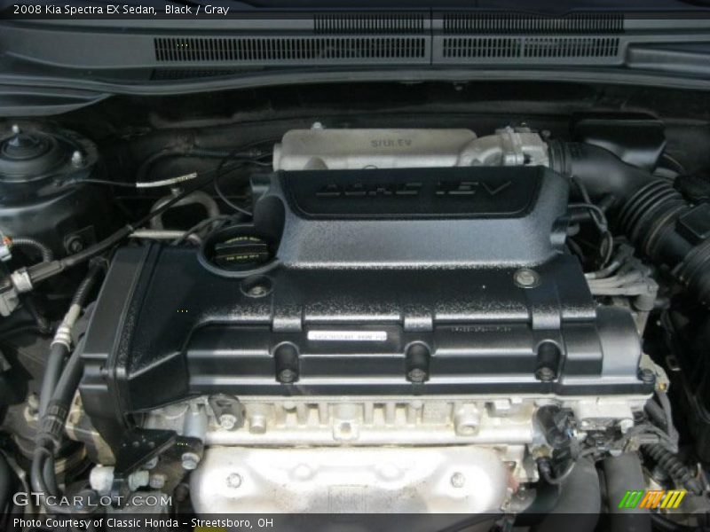 Black / Gray 2008 Kia Spectra EX Sedan