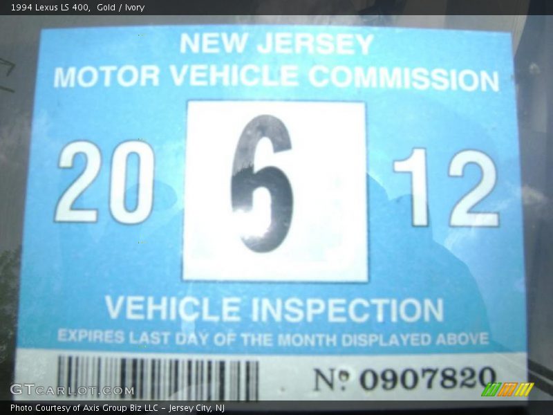 Gold / Ivory 1994 Lexus LS 400