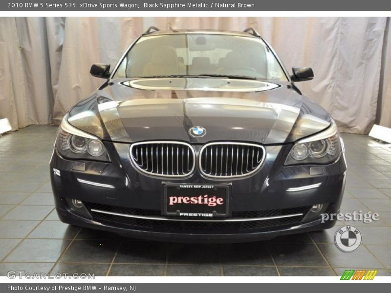 Black Sapphire Metallic / Natural Brown 2010 BMW 5 Series 535i xDrive Sports Wagon