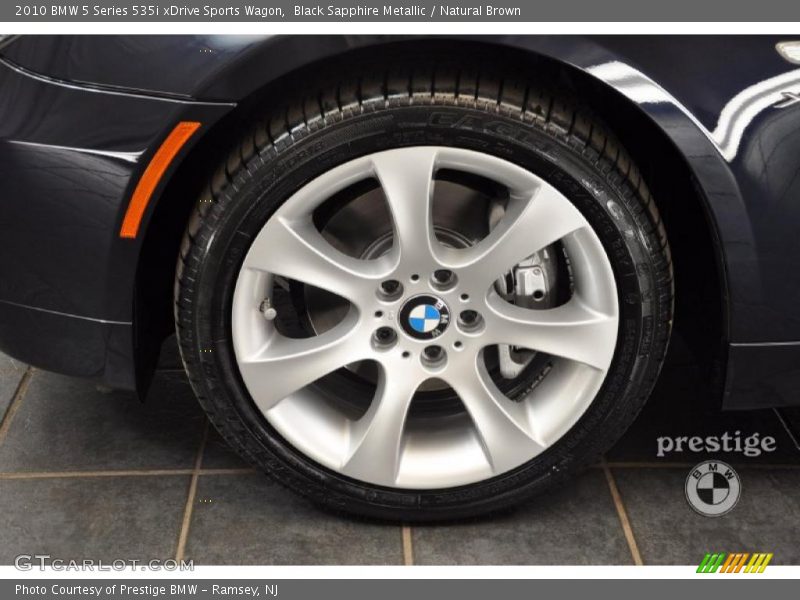 Black Sapphire Metallic / Natural Brown 2010 BMW 5 Series 535i xDrive Sports Wagon