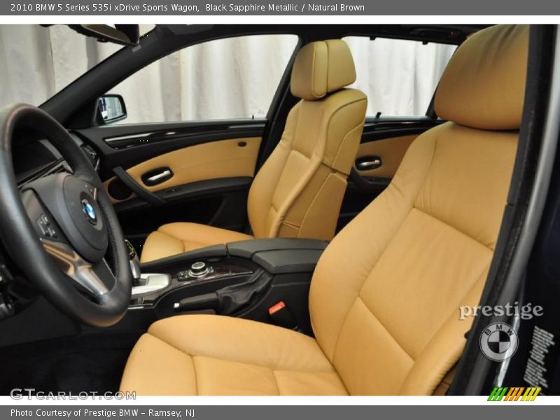 Black Sapphire Metallic / Natural Brown 2010 BMW 5 Series 535i xDrive Sports Wagon