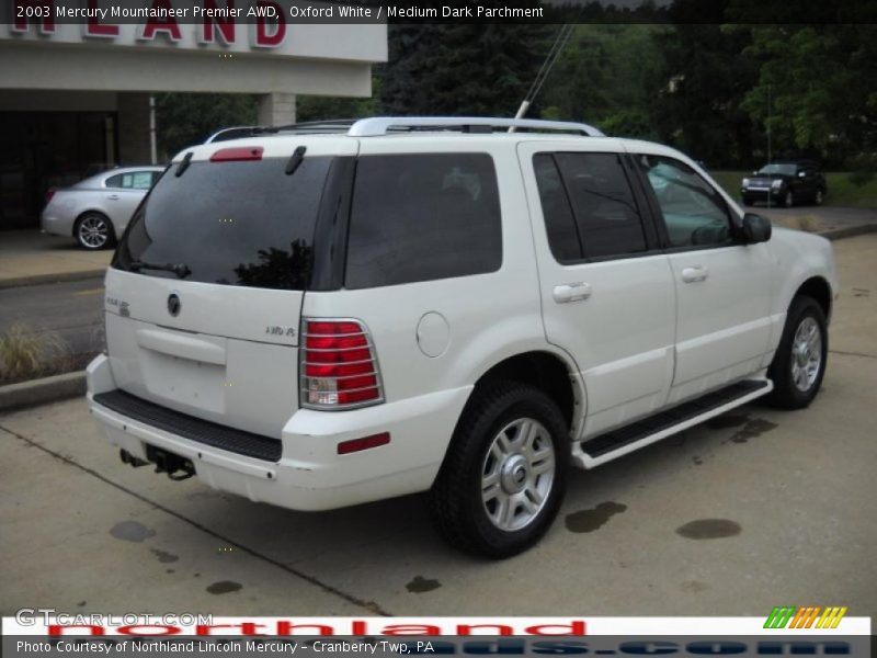 Oxford White / Medium Dark Parchment 2003 Mercury Mountaineer Premier AWD