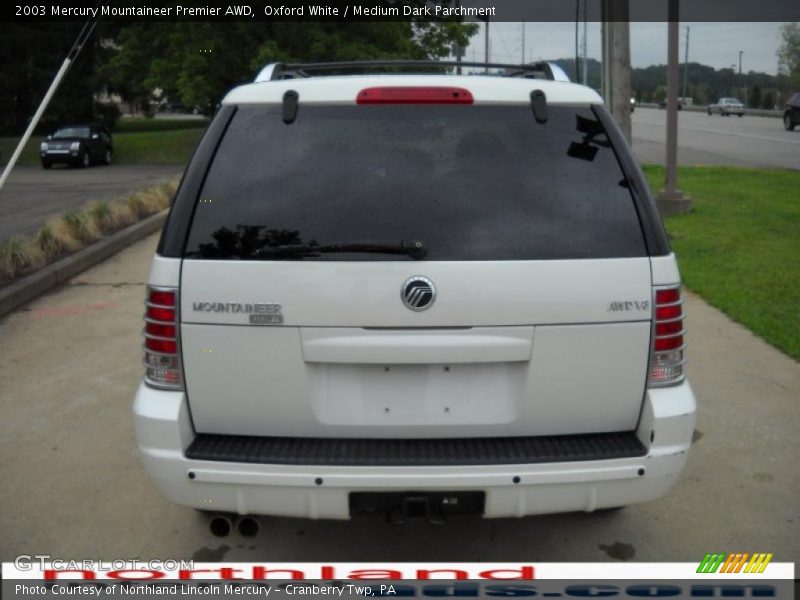 Oxford White / Medium Dark Parchment 2003 Mercury Mountaineer Premier AWD