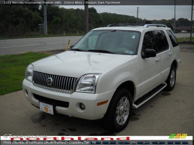 Oxford White / Medium Dark Parchment 2003 Mercury Mountaineer Premier AWD