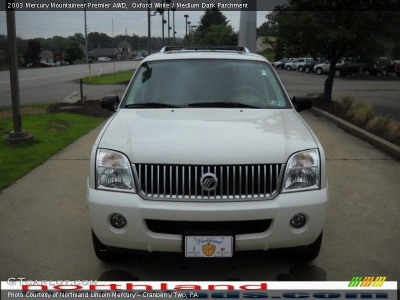 Oxford White / Medium Dark Parchment 2003 Mercury Mountaineer Premier AWD