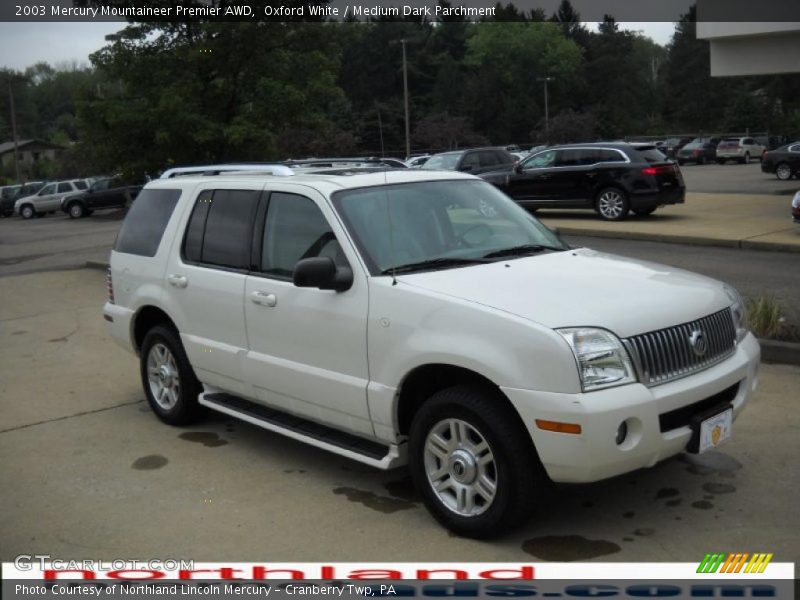 Oxford White / Medium Dark Parchment 2003 Mercury Mountaineer Premier AWD