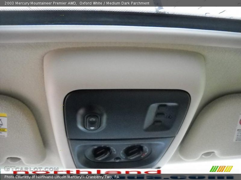 Oxford White / Medium Dark Parchment 2003 Mercury Mountaineer Premier AWD