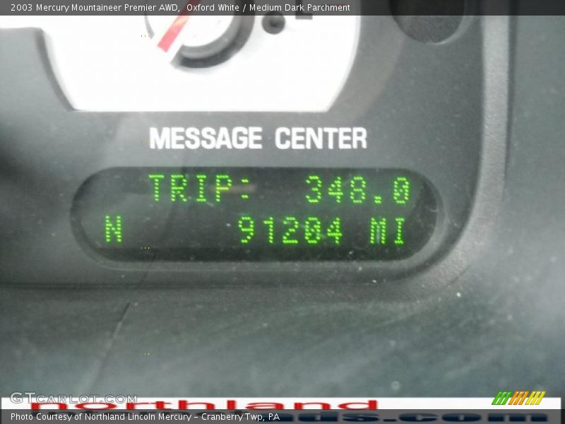 Oxford White / Medium Dark Parchment 2003 Mercury Mountaineer Premier AWD