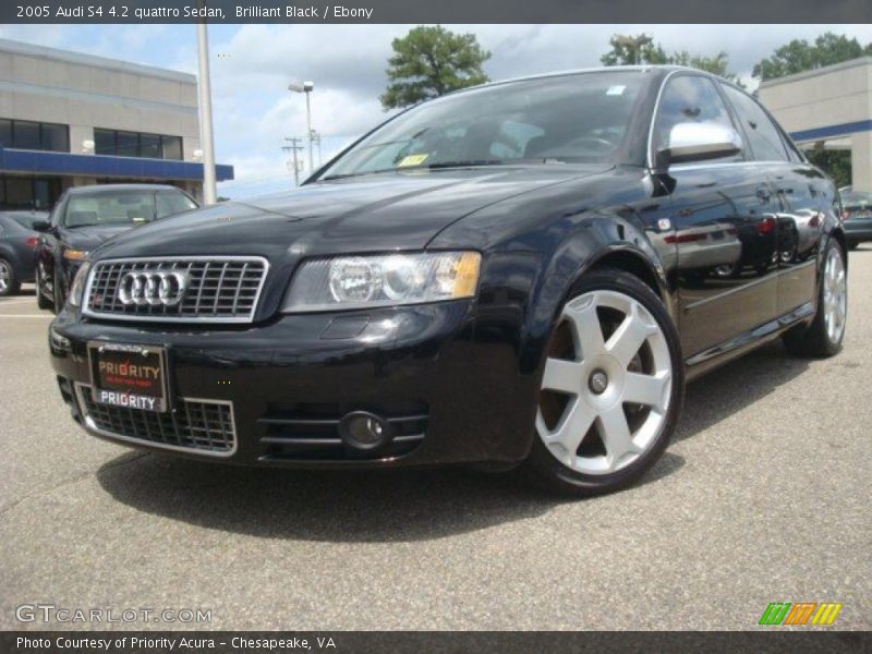 Brilliant Black / Ebony 2005 Audi S4 4.2 quattro Sedan