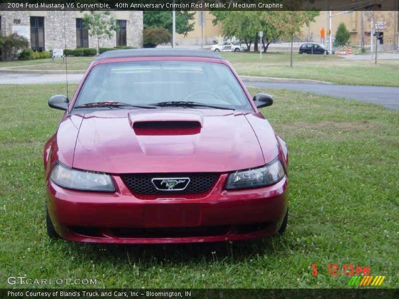 40th Anniversary Crimson Red Metallic / Medium Graphite 2004 Ford Mustang V6 Convertible