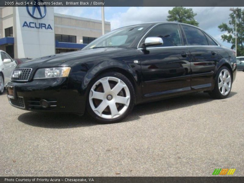 Brilliant Black / Ebony 2005 Audi S4 4.2 quattro Sedan