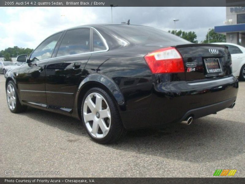 Brilliant Black / Ebony 2005 Audi S4 4.2 quattro Sedan