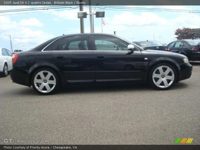Brilliant Black / Ebony 2005 Audi S4 4.2 quattro Sedan