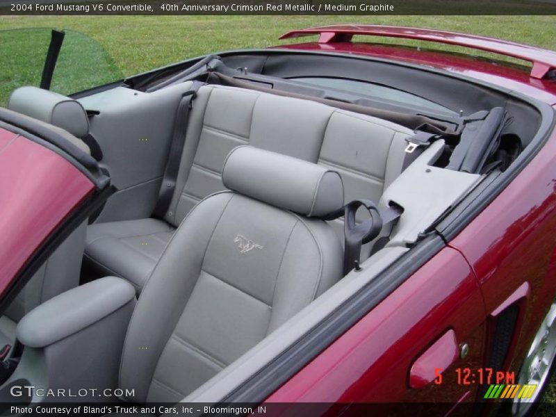 40th Anniversary Crimson Red Metallic / Medium Graphite 2004 Ford Mustang V6 Convertible