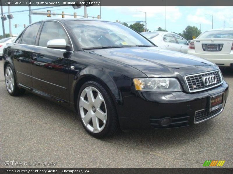 Brilliant Black / Ebony 2005 Audi S4 4.2 quattro Sedan