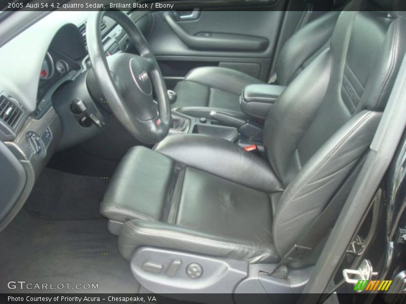 Brilliant Black / Ebony 2005 Audi S4 4.2 quattro Sedan